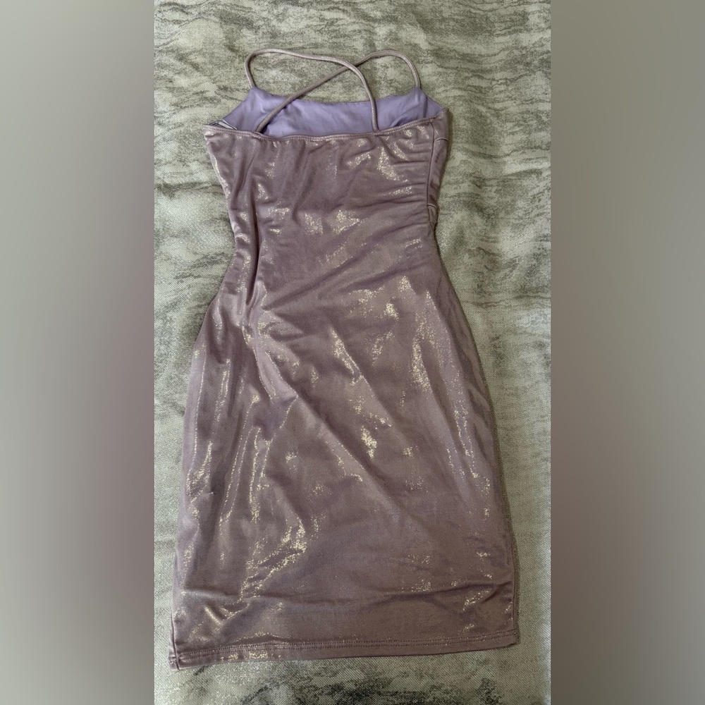 Windsor Glitter HOCO Dress in lilac - Picture 2 of 3